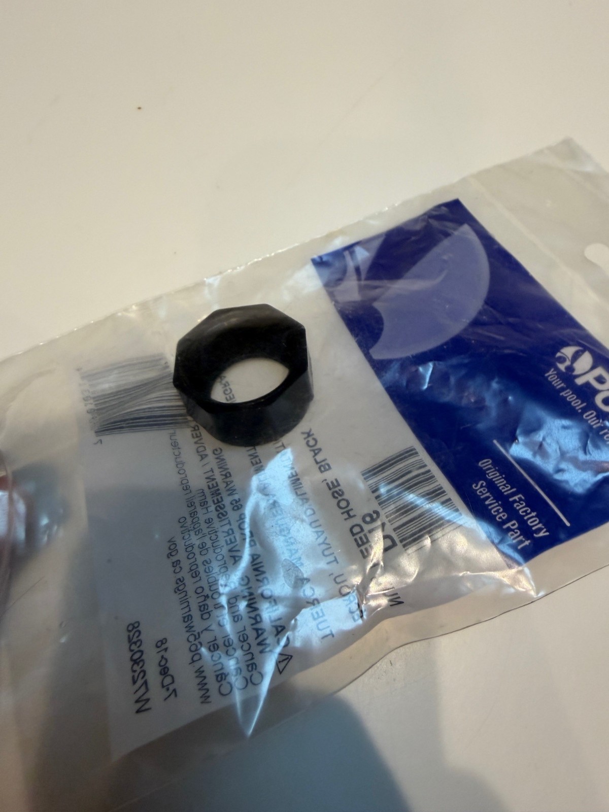Polaris D16 Nut Feed Hose Black New In Package OEM Genuine Part
