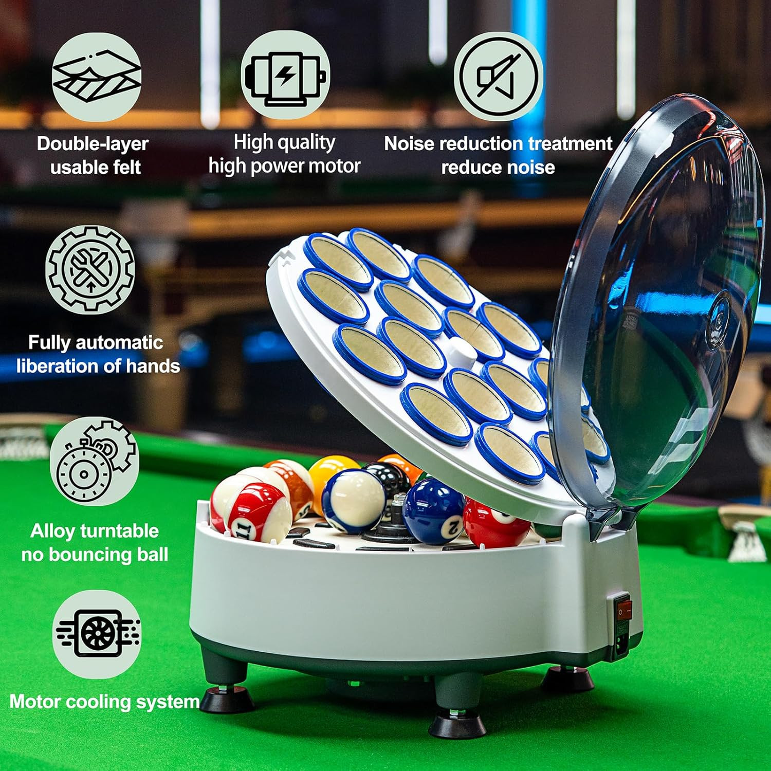 Pool Ball Cleaner Pool Ball Polishing Cleaning Machine Billiard Ball Cleaner Ele