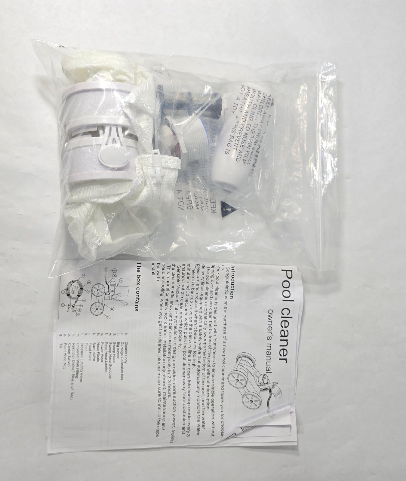MAKHOON MPC2 Pressure Side Inground Pool Cleaner 4 Wheel *Has Some Scratches*