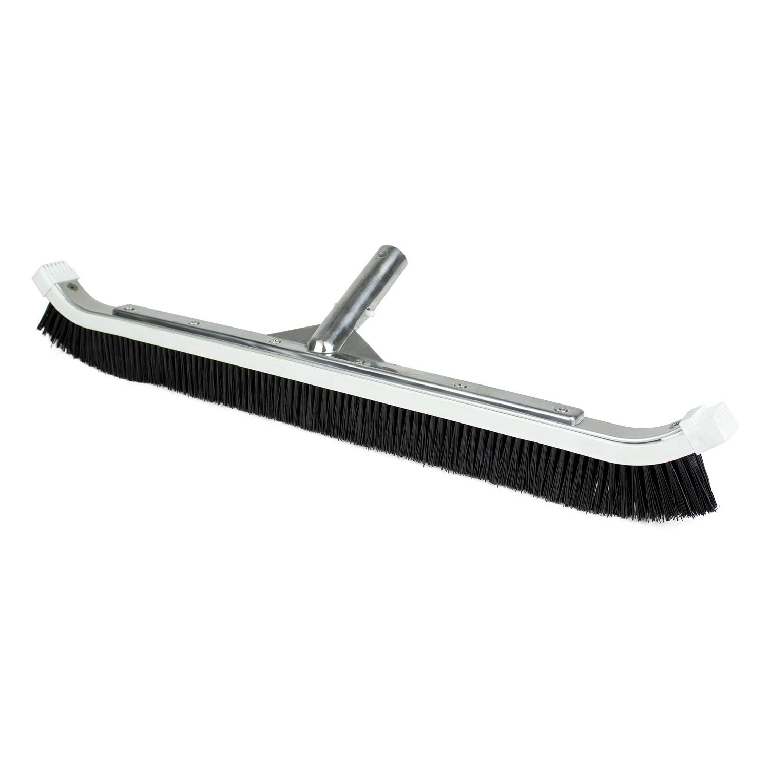 24&Prime; Aluminum Back Brush for Pool Cleaning – Heavy Duty, Commercial Grade Tool