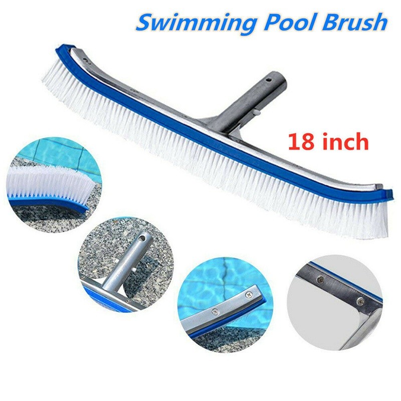 18 Inch Pool Brush Head for Cleaning Pool Walls Inground Pools Tiles Floors