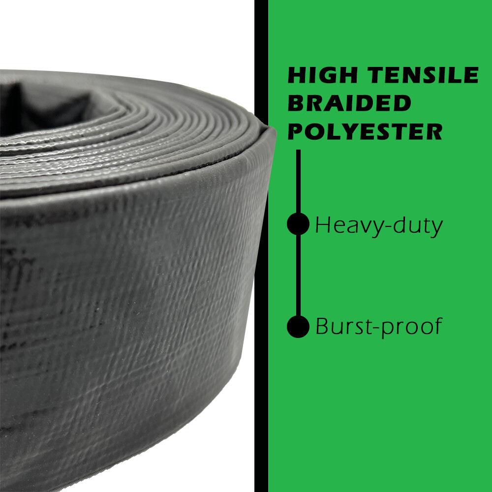 Primal Accessories Backwash Hose 2 in x 50 ft Commercial Grade Black 43.5 psi