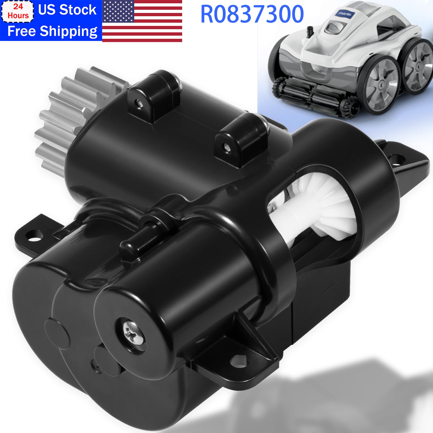 R0837300 Gearbox Assembly Fit for Polaris Quattro P40/Sport Pressure Side