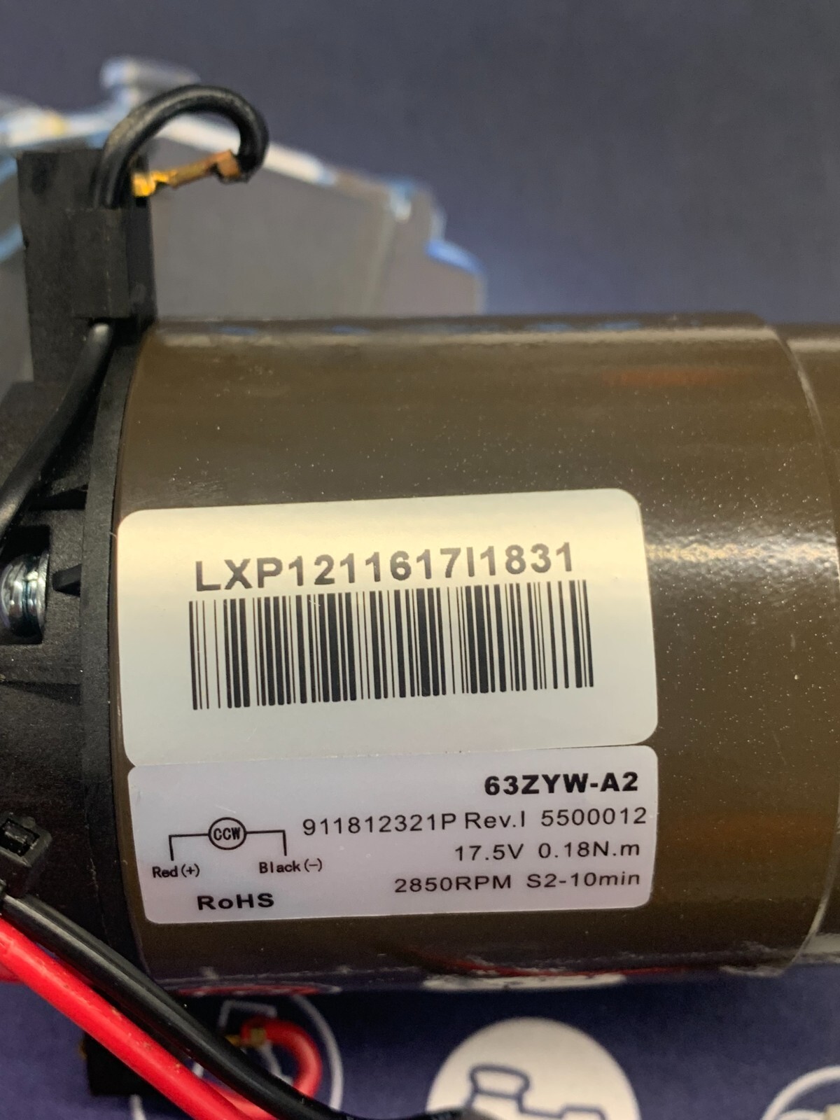 Maytronics / Dolphin M200 M400 Pool Cleaner PUMP Motor 5500012 17.5V ( Used