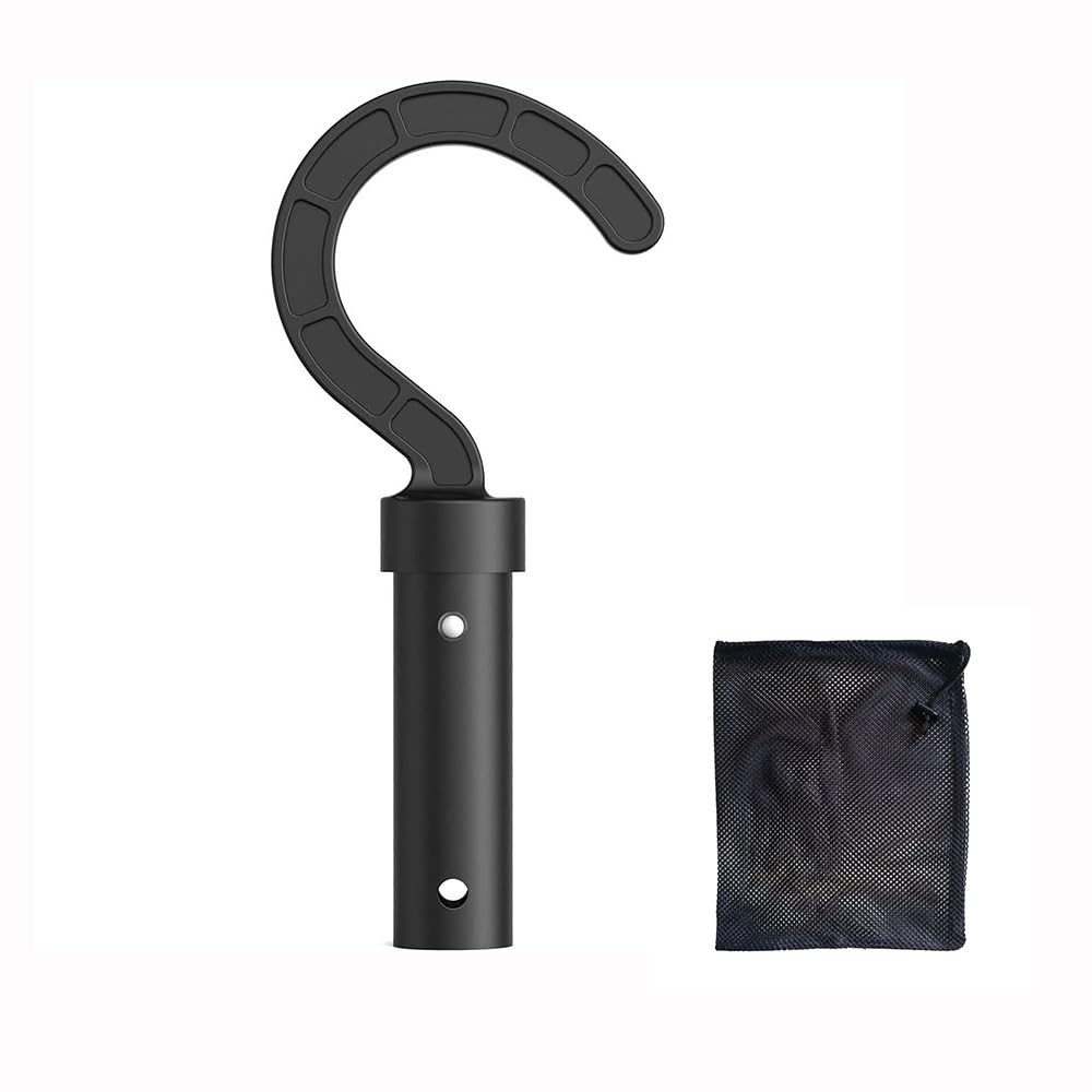 Hailewen Pool Hooks for Poles Hook Robotic Cleaner 1 Pack, Black
