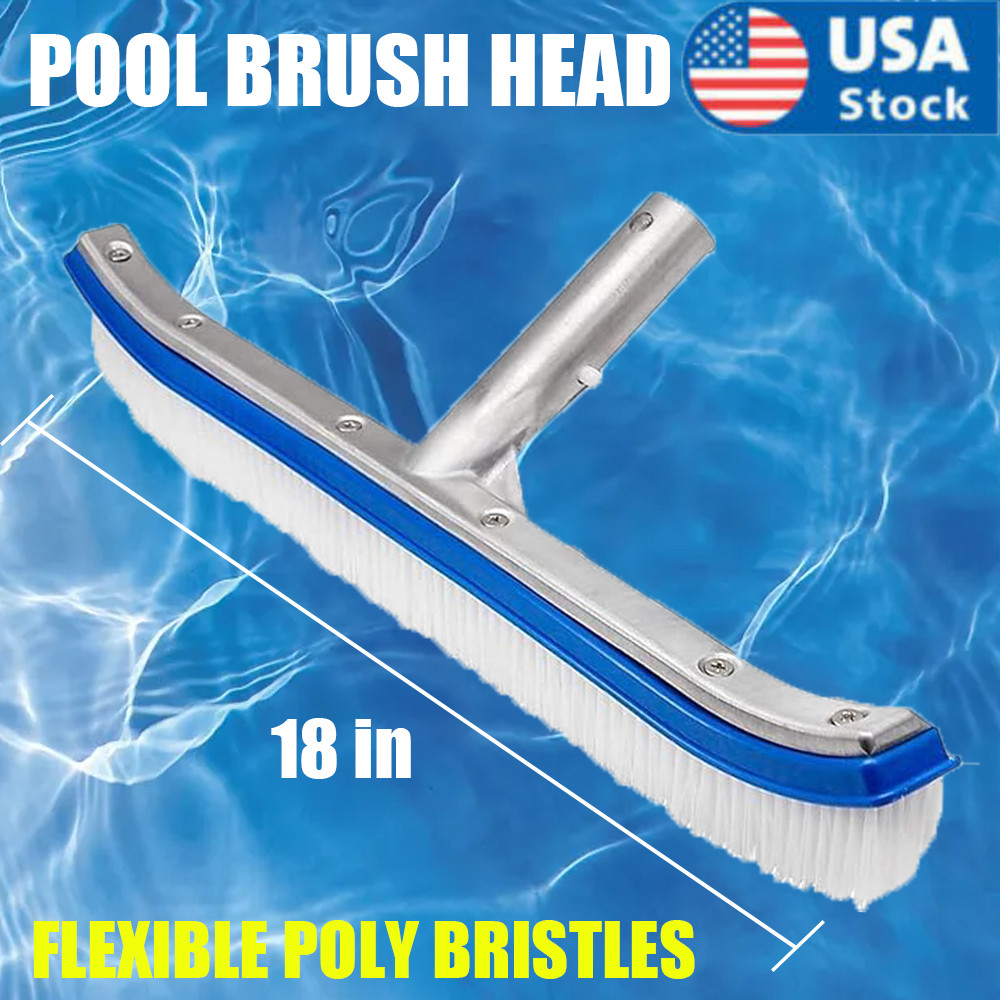 Heavy Duty Swimming Pool Cleaning Brush Wall, Tiles & Floors, Strong Aluminium