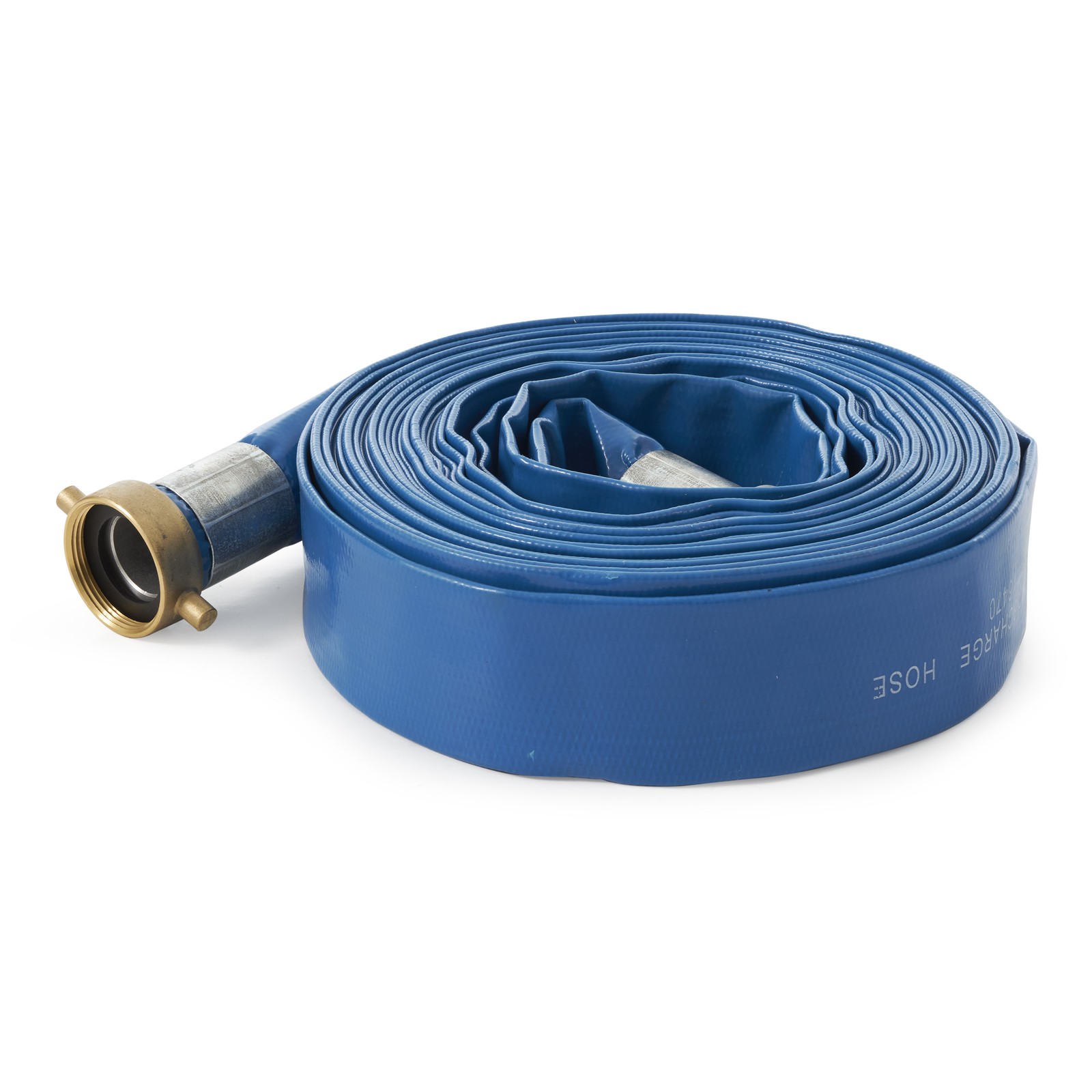 Apache 98138015 1.5&Prime; Diameter 50&prime; Length 75 PSI PVC Lay Flat Hose, Blue (3 Pack)