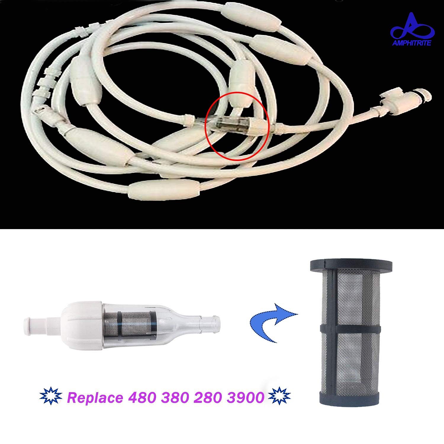 48-222 in-line Filter Screen for Compatible with 280 380 3900 Sport 480 48-080 P