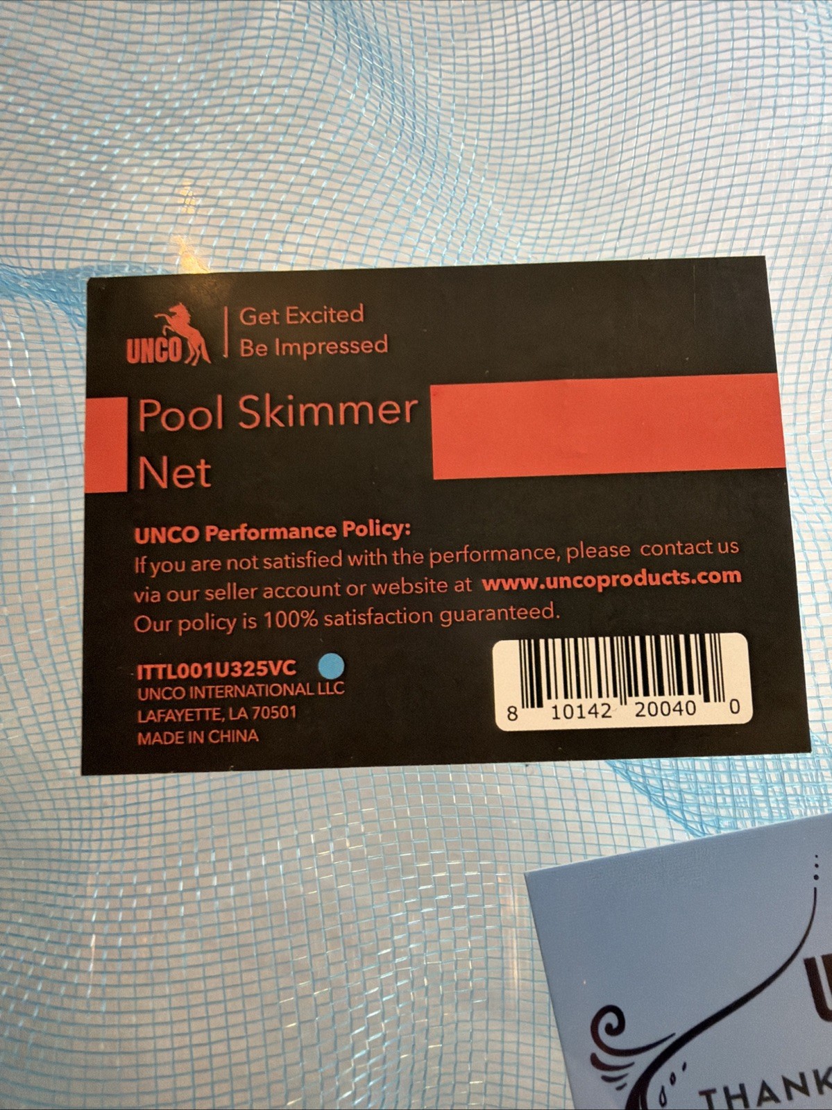 Swimming Pool or Spa Leaf Skimmer and Bug Net Standard size fits most poles