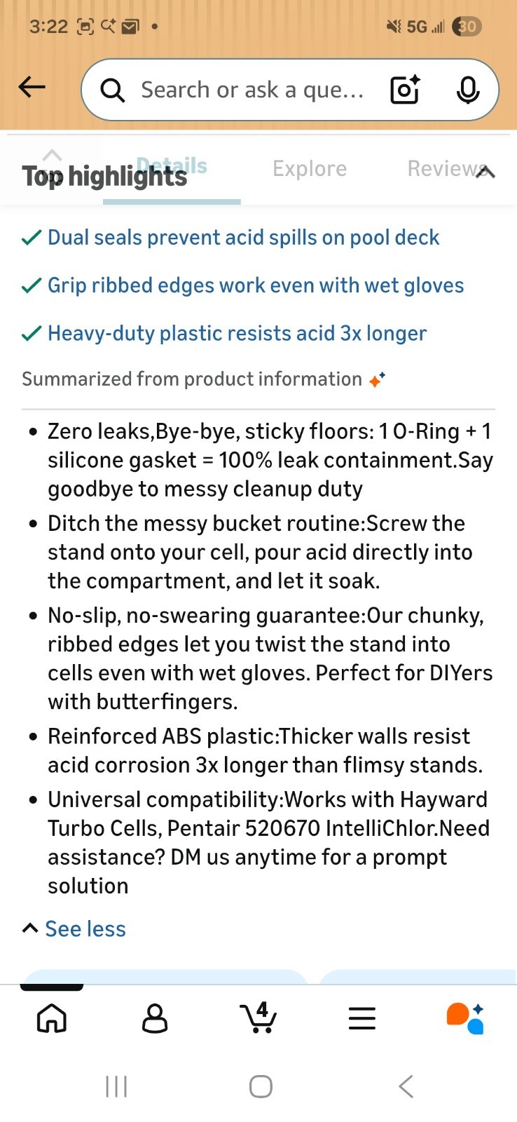 Pool Salt Cell Stand Tidymister,for GLX- CELLSTAND Acid Washing,see Description