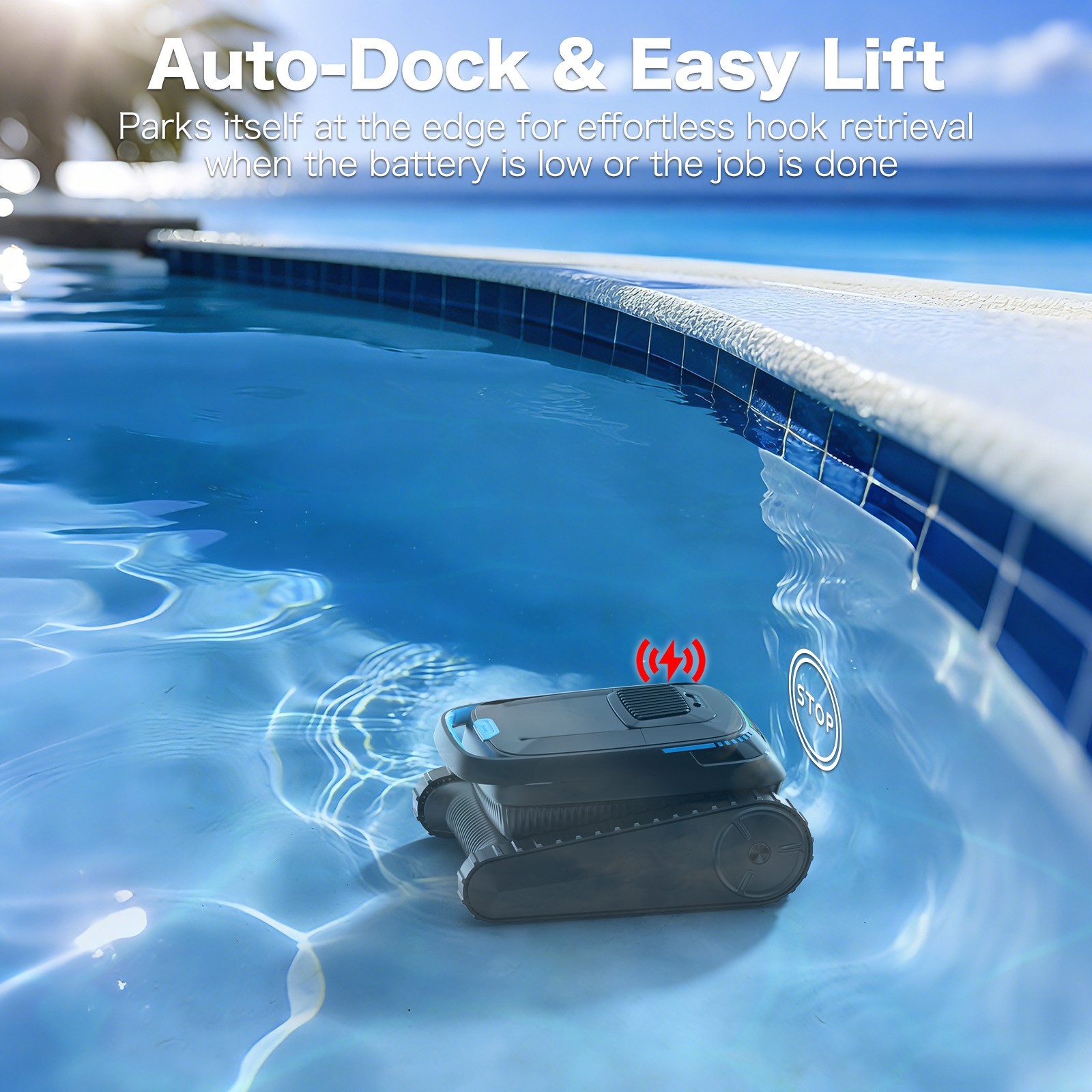 Refurbished AIRROBO CP20 Robot Pool Cleaner Vacuum Inground Floor Wall Waterline
