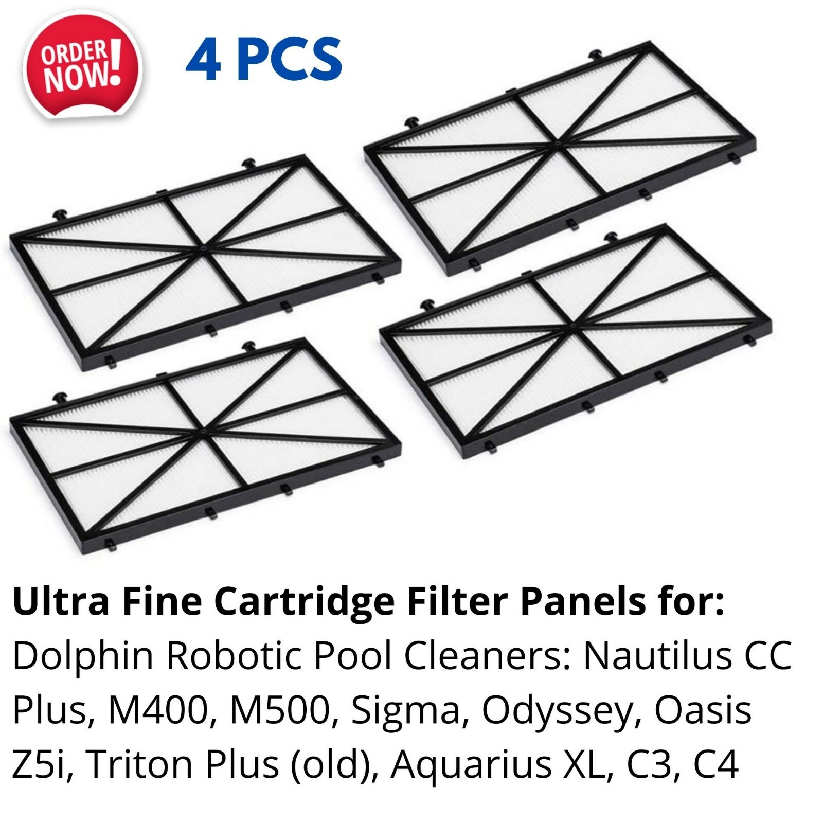 Cartridge Filter Panel for Dolphin Pool Cleaner Nautilus CC Plus M500 9991432-R4