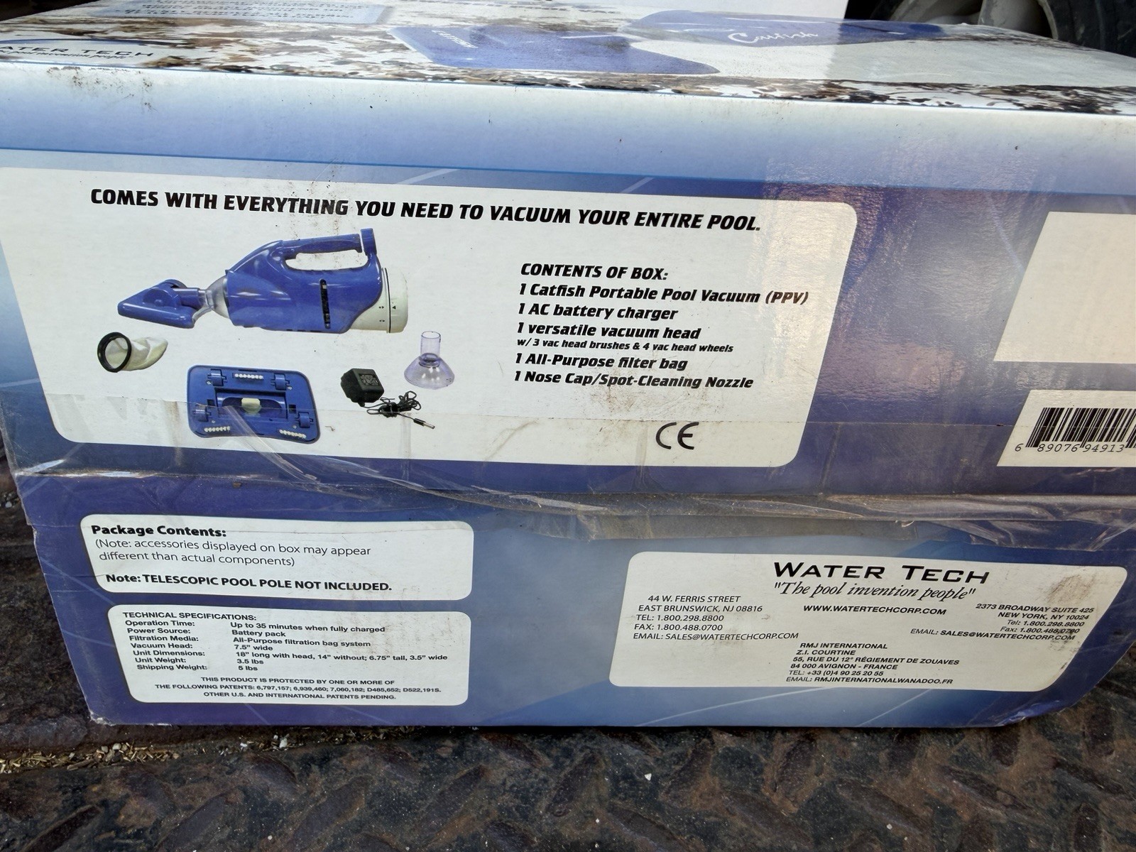 Water Tech Pool Blaster Catfish PPV Battery Pool Vacuum, Handheld Pool & Spa