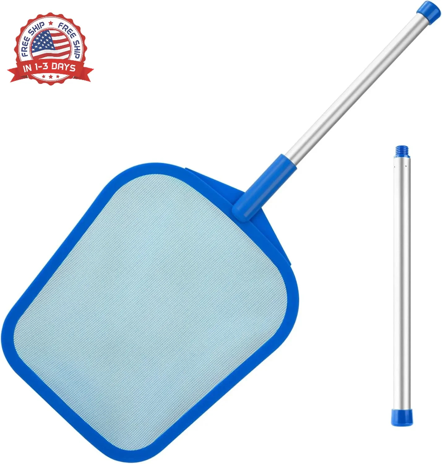Tavaleu Pool Skimmer, Hot Tub Skimmer Spa Net with Pole, 26 », Ultra Fine Mesh S