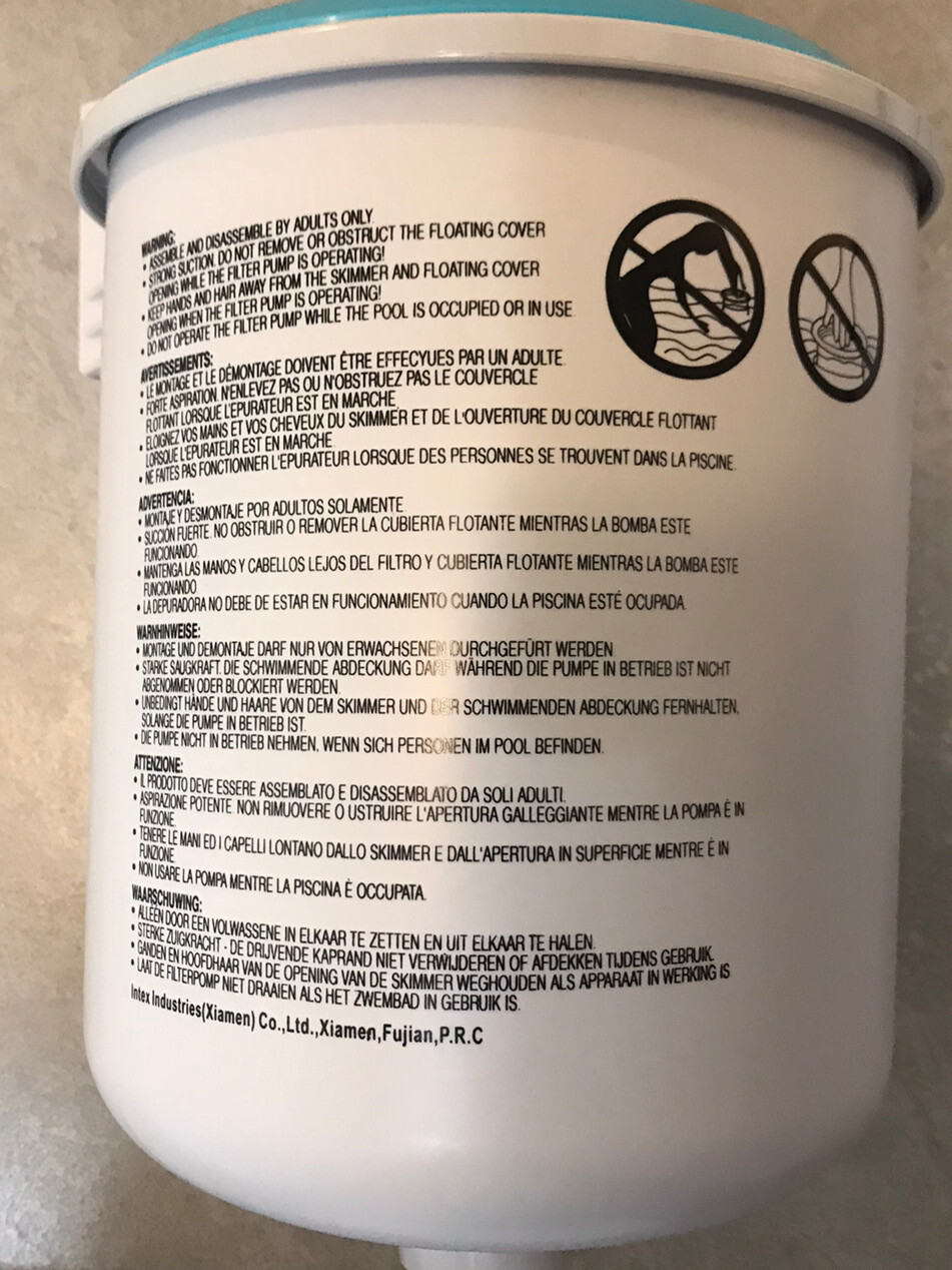 Intex Replacement Surface Skimmer BUCKET For 28000E (No Debris/and Blue Basket)