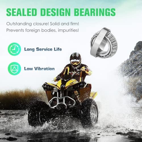 Front CV Axle & Wheel Bearing Kit for Polaris 2000-2002 1*Front Axle+bearings