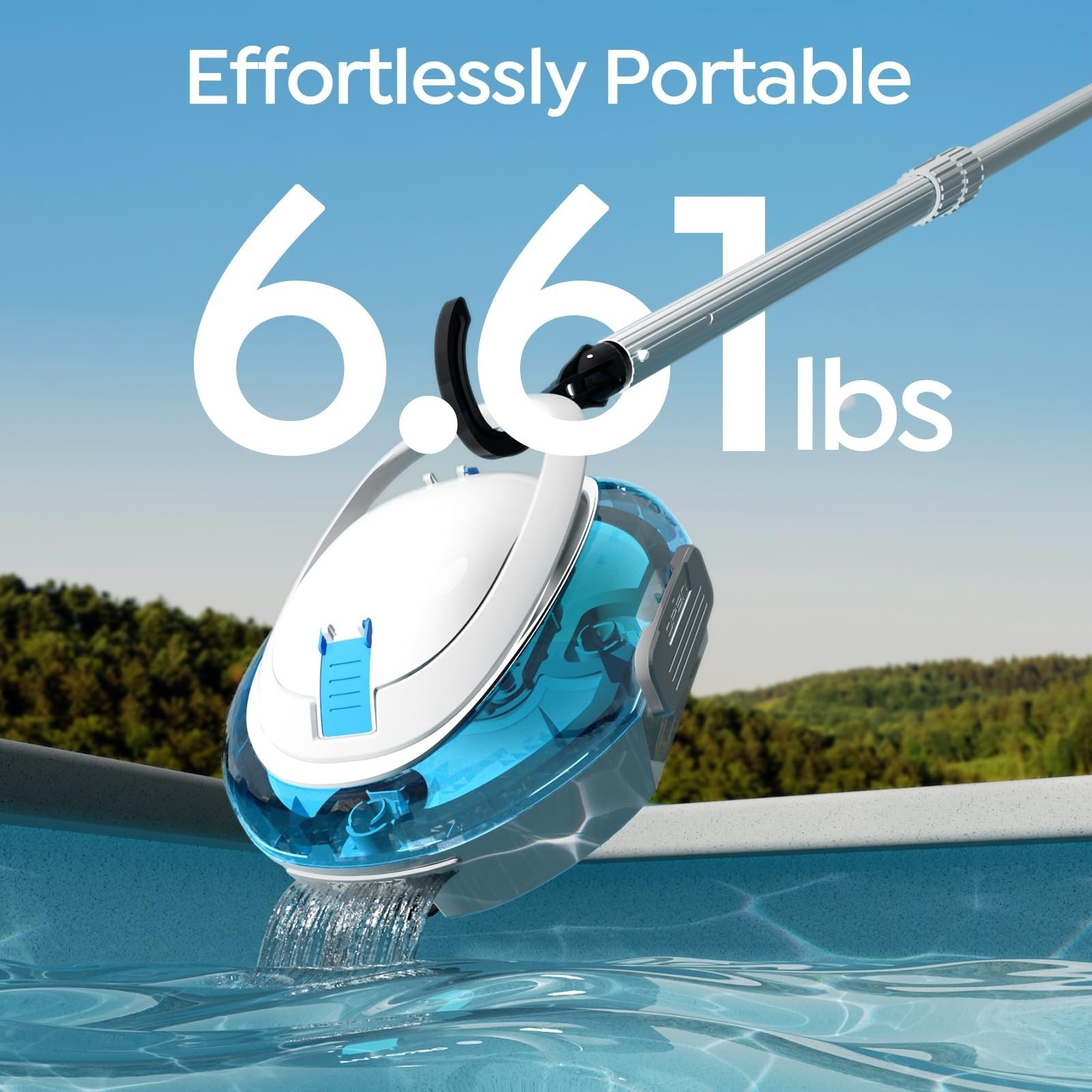 Letexpool S2 Cordless Robotic Pool Vacuum for Above Ground Pools