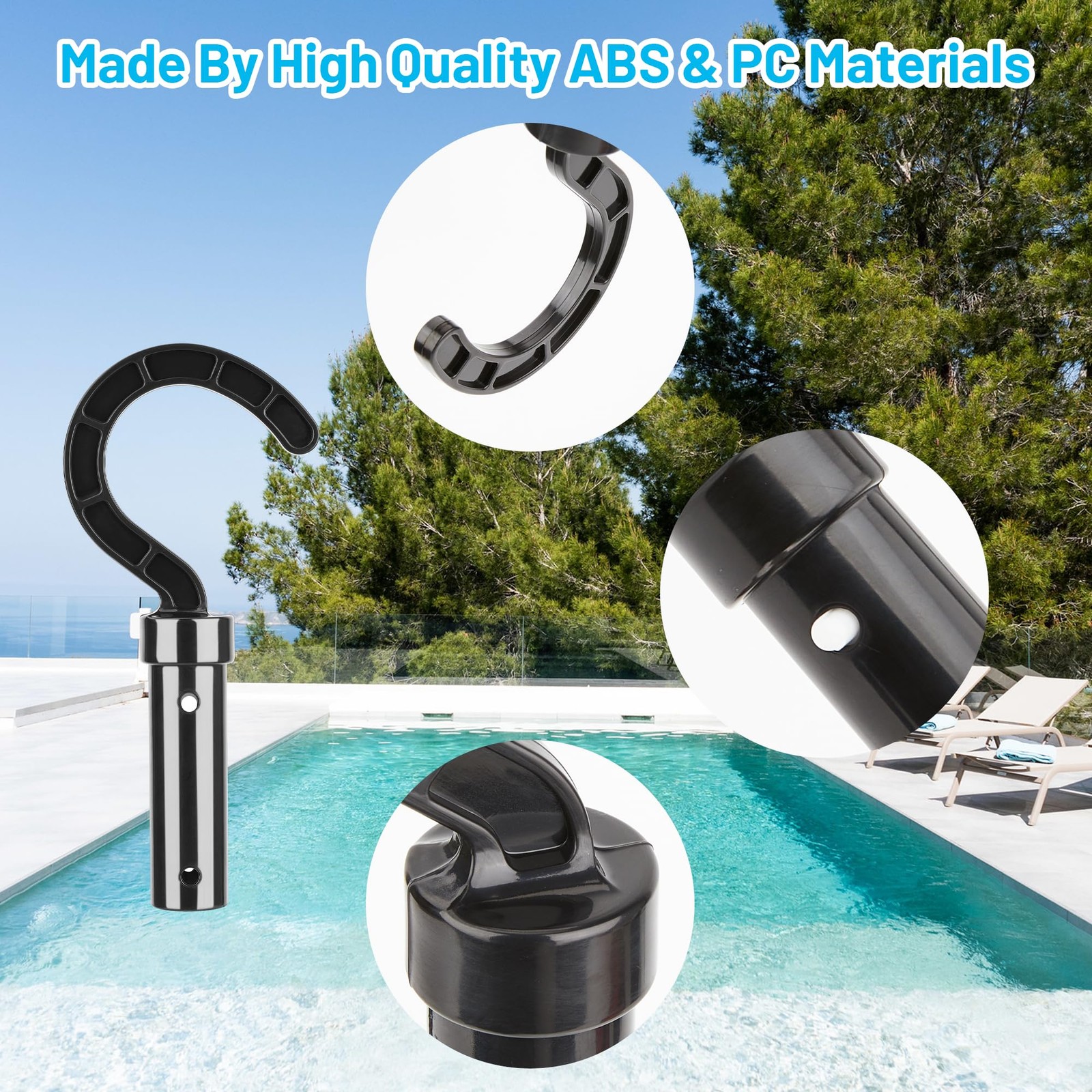 Pool Robot Retrieval Hook for All Robotic Cleaners Universal Attachment