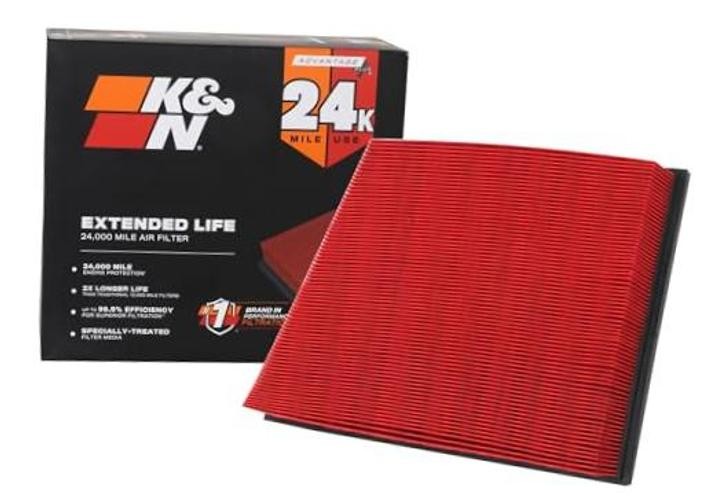 Engine Air Filter: Extended Life 24,000 Mile Replacement Air