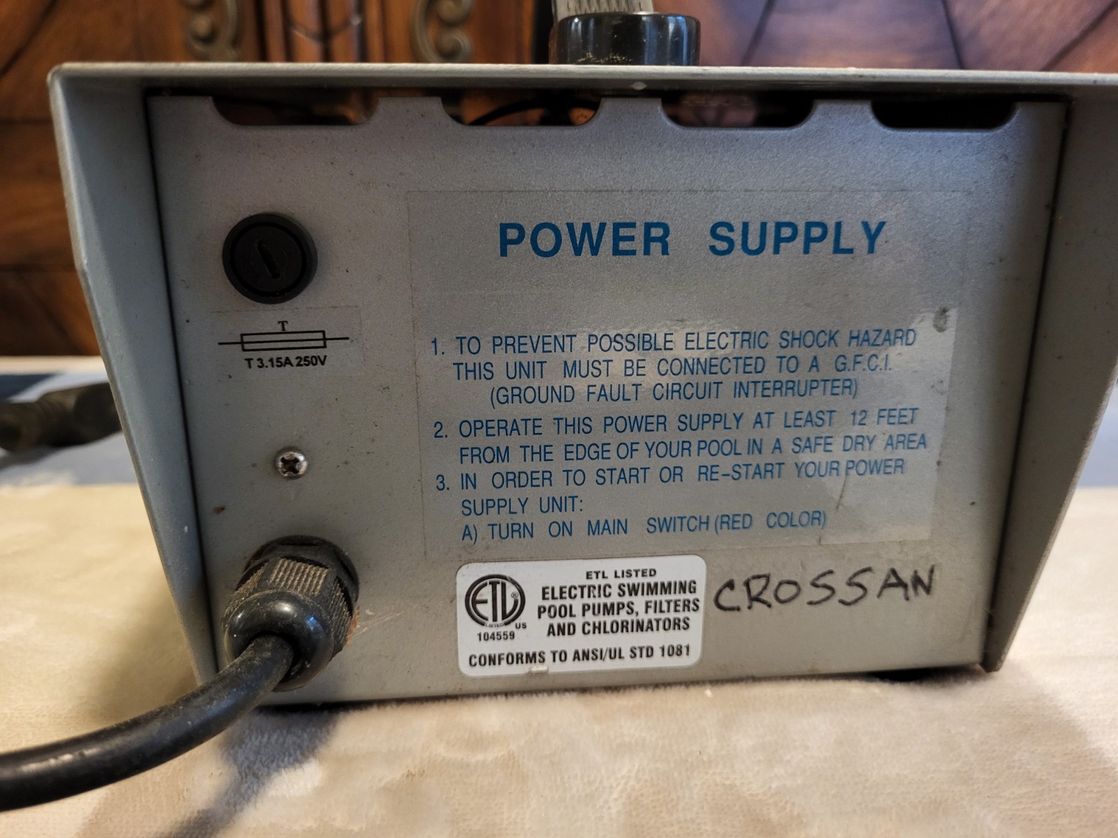 Aquabot Classic Turbo Power Supply 2 Pin Female Socket Tested and Working!