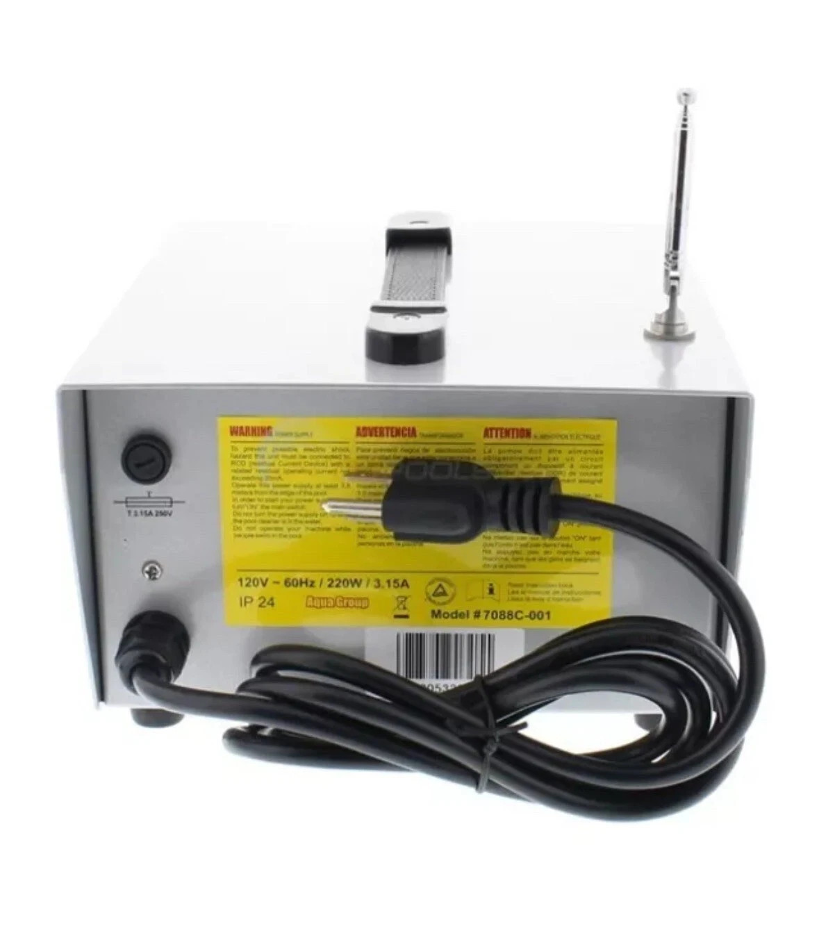 AQUABOT, DURAMAX R/C, POWER SUPPLY 2 PIN FEMALE 7 HR # 7088C-001