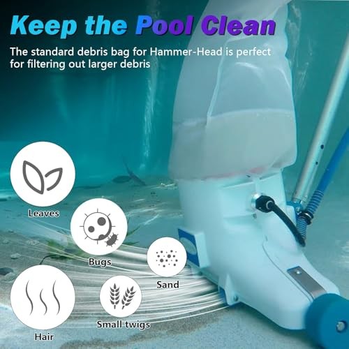 HH1510 Ultra Fine Debris Bag Replacement for Hammer-Head Swimming Pool Cleaner