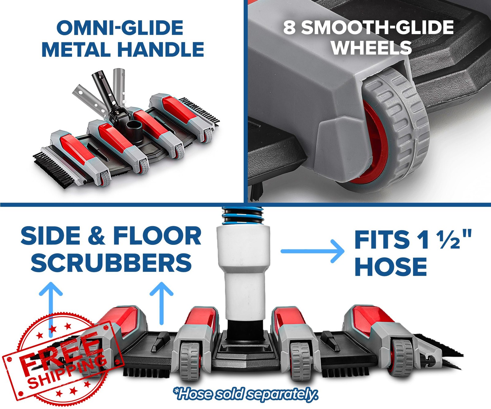 Pool Vacuum Head Inground Above Ground Attachment