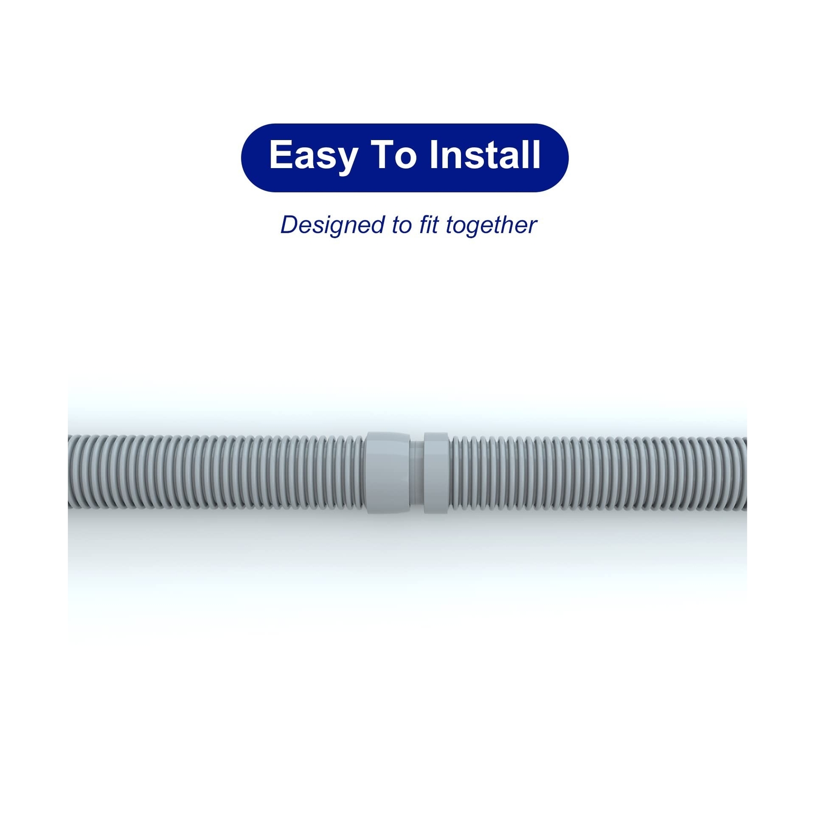 Poolvio Professional Swimming Pool Vacuum Cleaner Hose -1.5” 8 Piece Hoses fo…