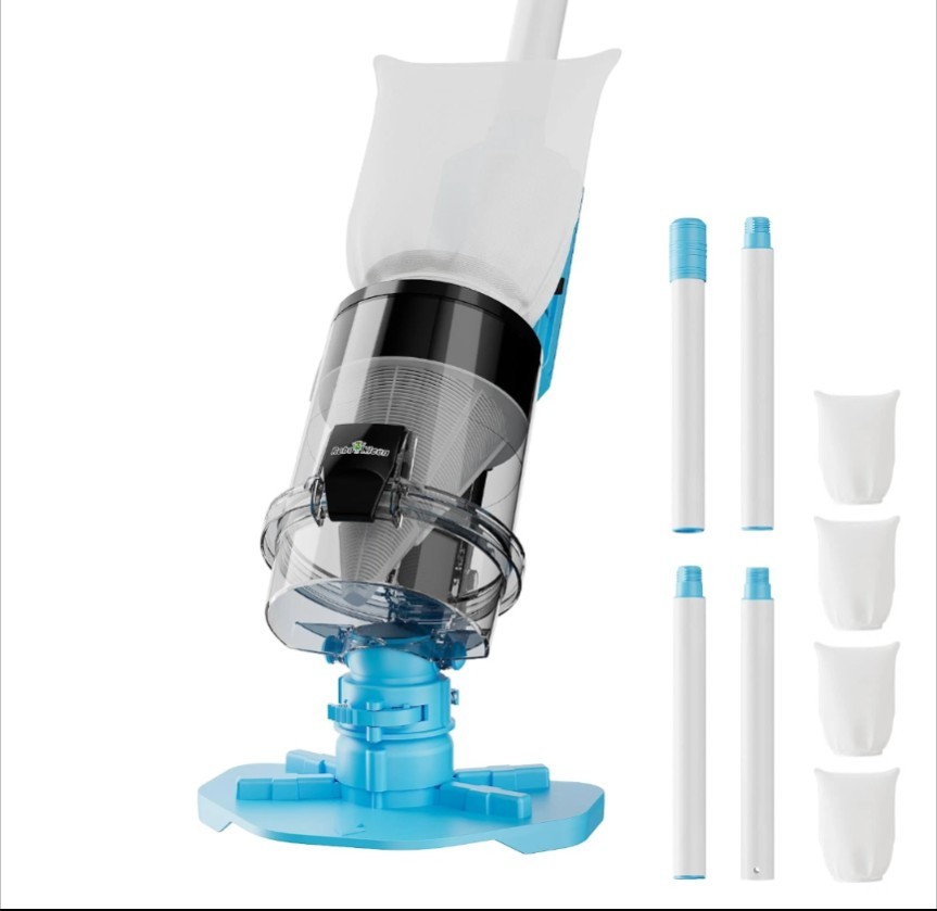 Cordless Pool Vacuum with Telescopic Pole, Powerful 30 GPM Suction, Advanced …