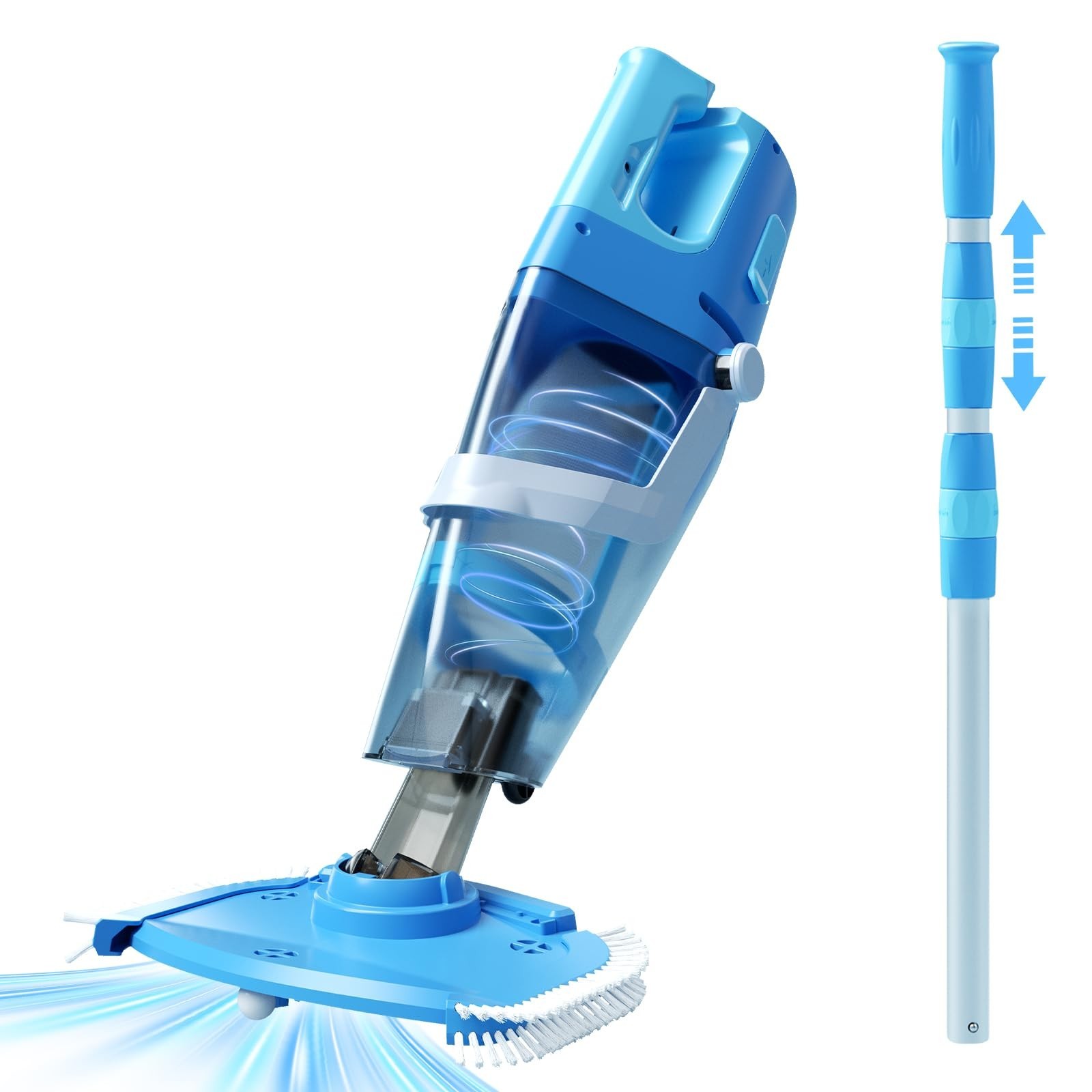 Powerful Cordless Pool Vacuum with Strong Suction – Handheld for Inground Pools