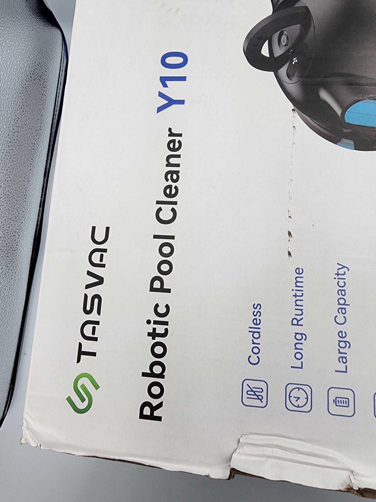 NEW! NIB TASVAC Y10 NEW 23 Cordless In Above Ground Robotic Pool Cleaner Blue
