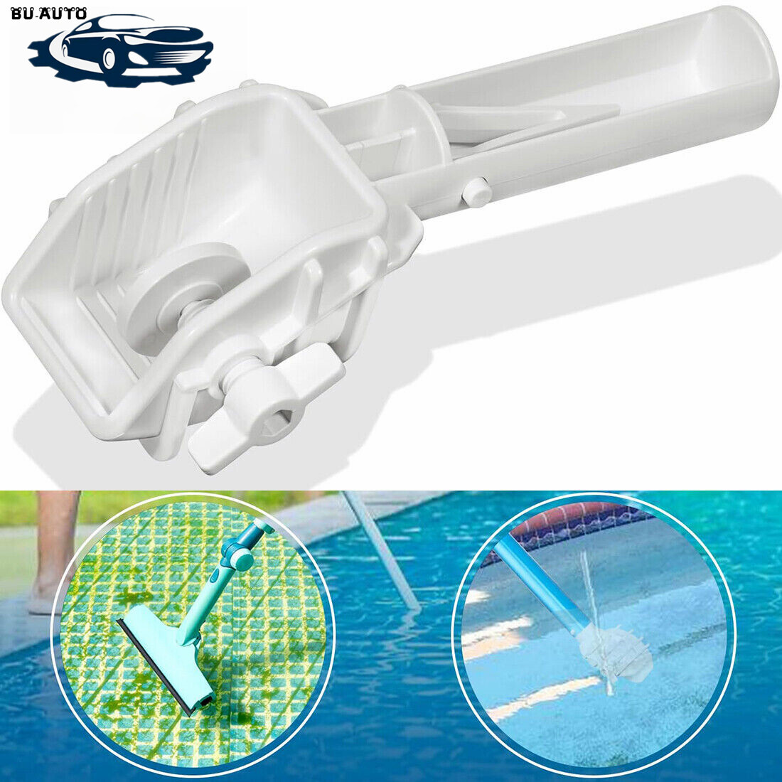 Pool Vacuum Replacement Tablet Tab Holder Pole with EZ-Clip Handle Stain Remover