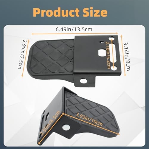 Pairs Metal and Non-Slip Tread ATV Foot Rests for Four Wheeler Rear Passenger 1