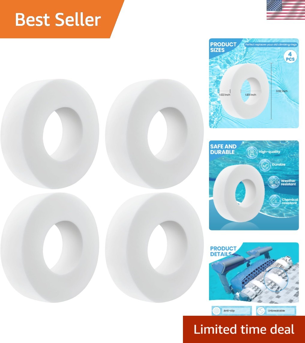Essential Replacement 4PCS Foam Rings for Dolphin Cleaners – Superior Grip