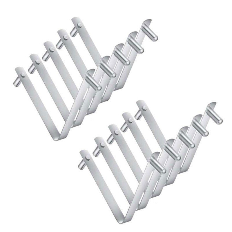 5/10Pcs Pool Rod Clips V Shape Stainless Steel Pool Brush Clip Rustproof