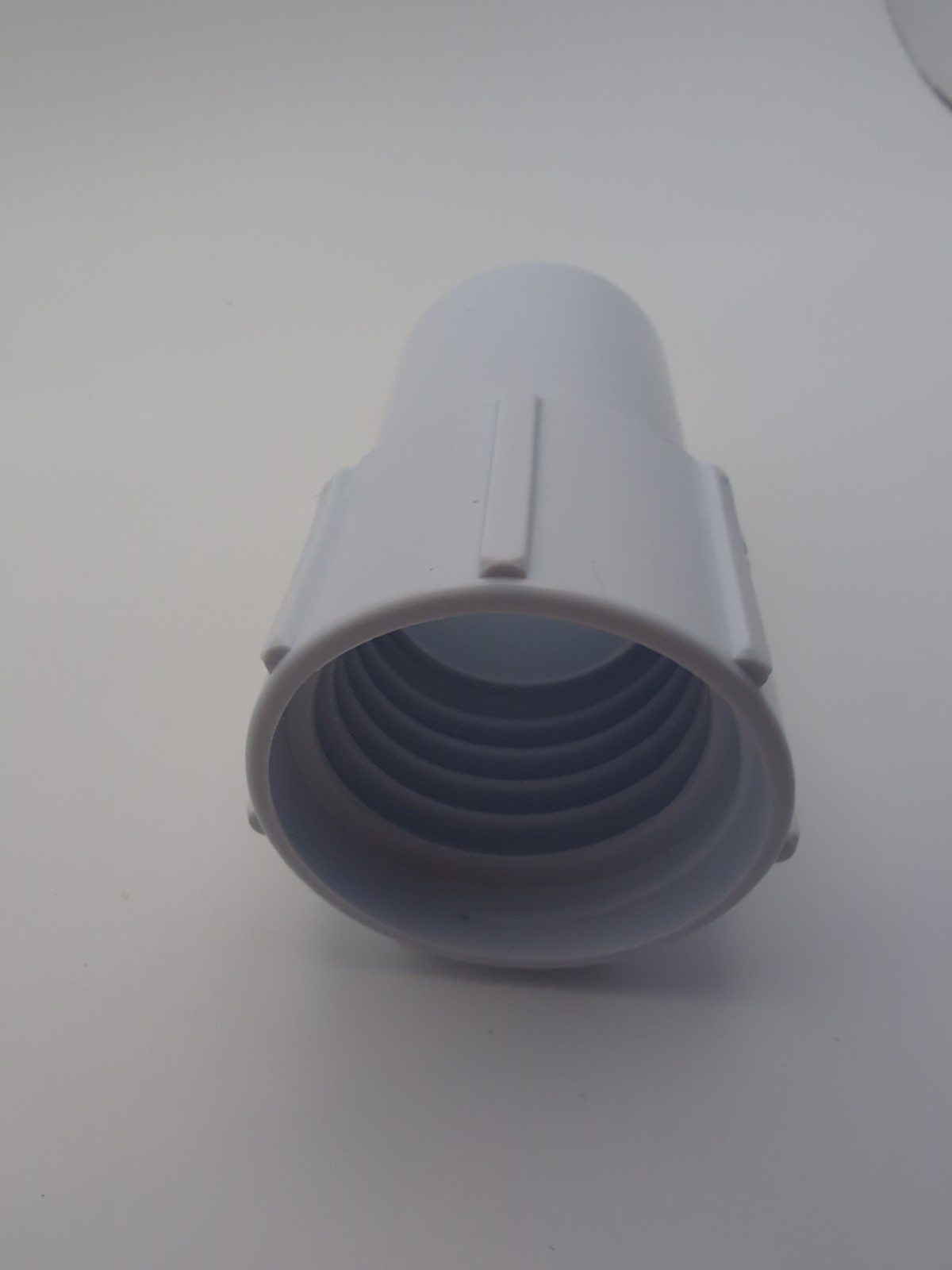1pcs White Pool Hose End Cuff Left Hand 38mm Replacement For Pool Vacuum Hose