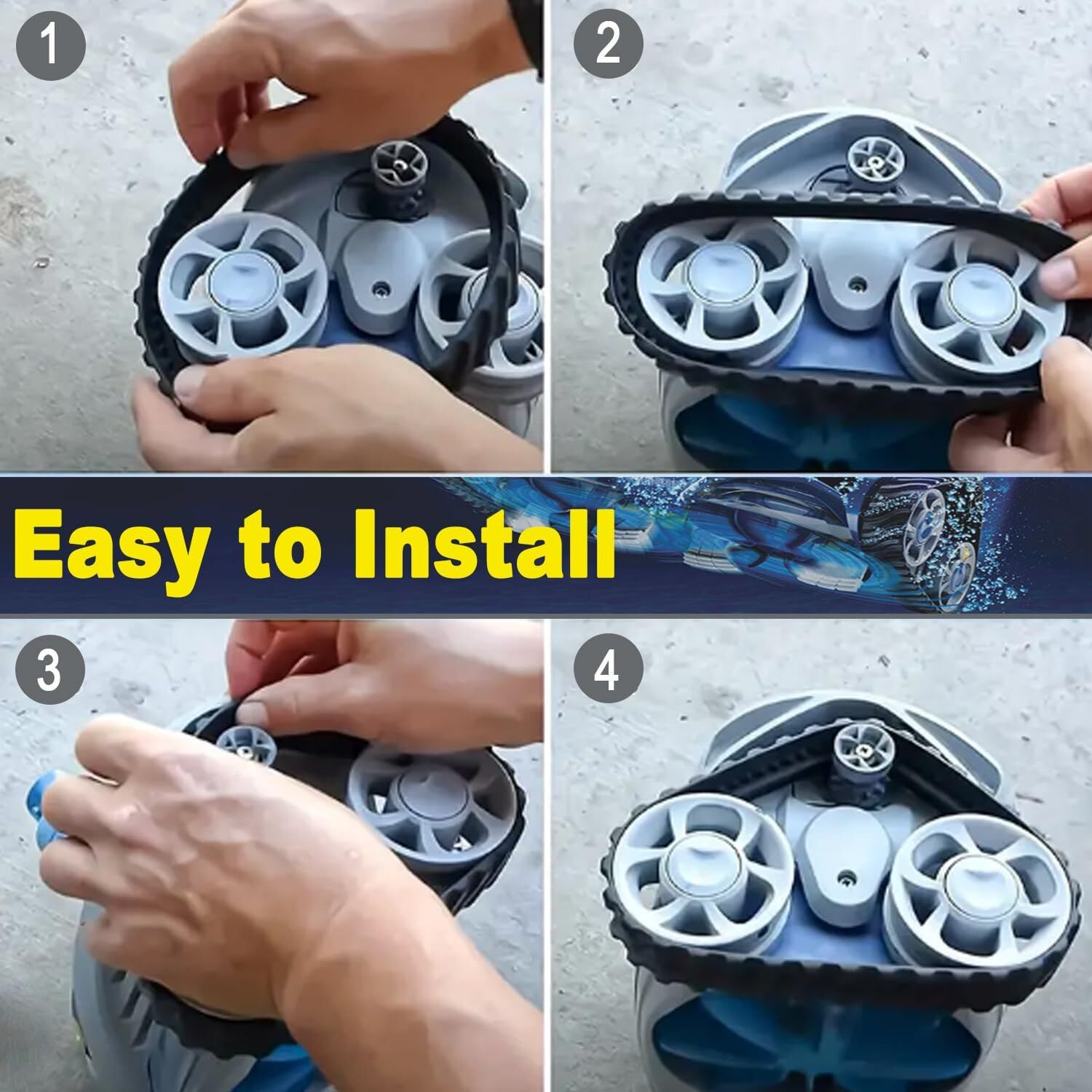 2 PK MX8 MX6 Pool Cleaner Tire Track R0526100 For Zodiac MX8 Elite, MX6 Elite