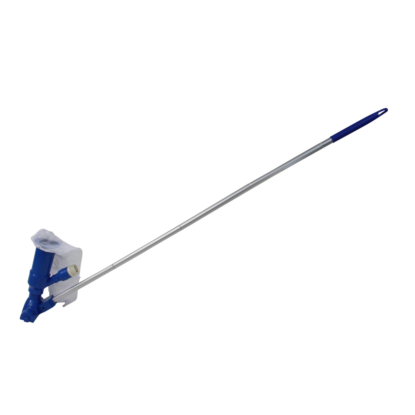 Swim Central Blue and White Mini Vacuum with Wheels for Spas and Kiddie Pools