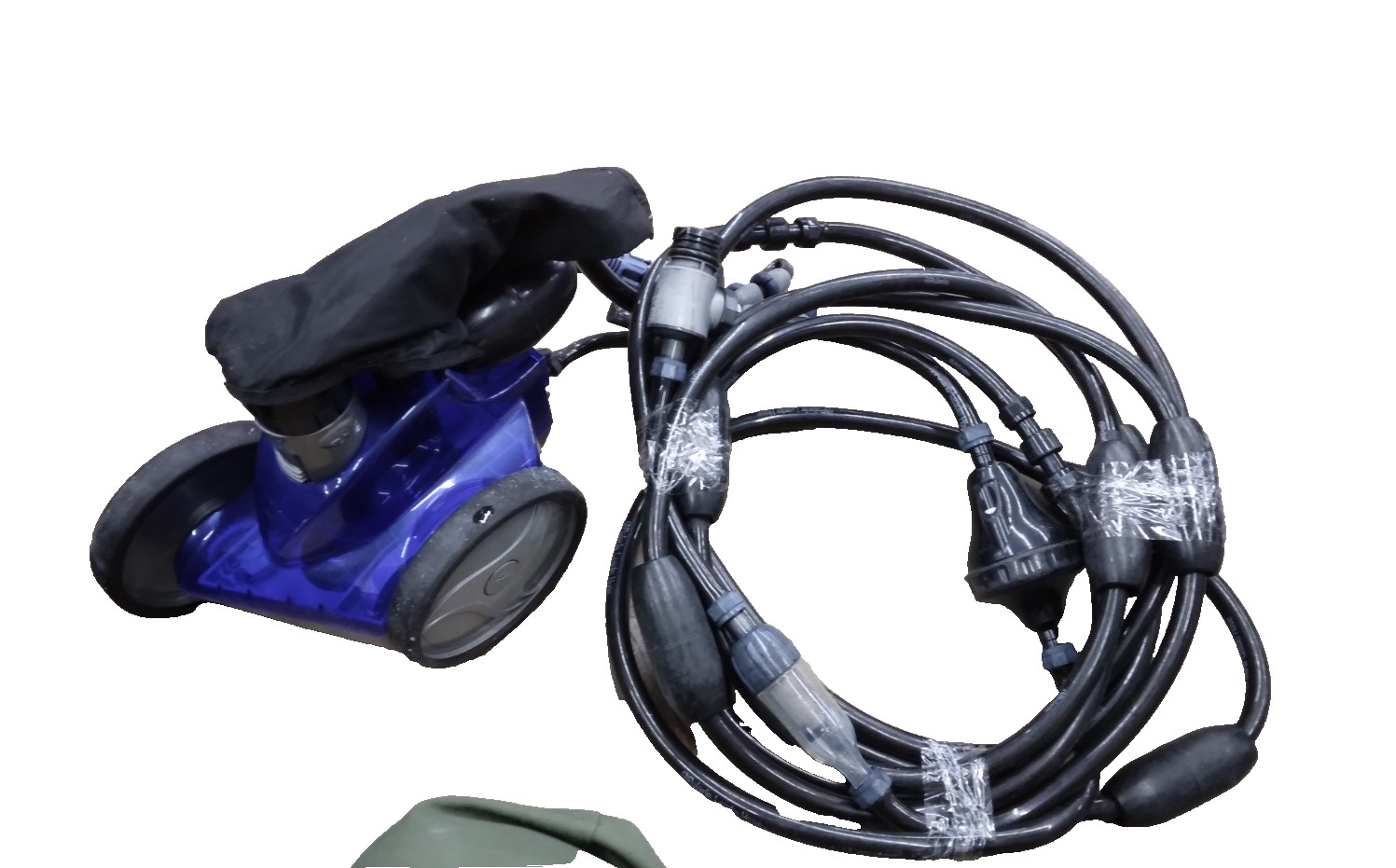 Polaris TR35P Pressure Vacuum Pool Cleaner With Float Heads Extended Feed Hose