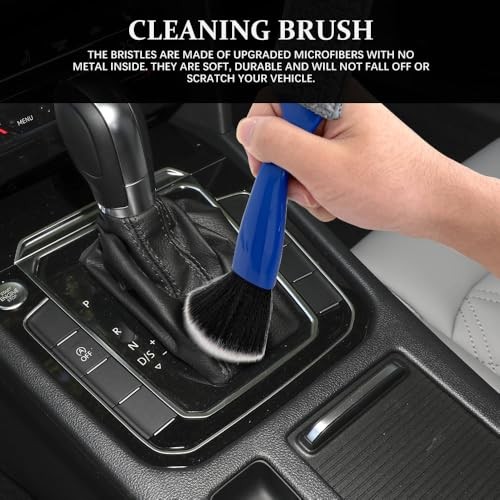 Universal 2 in 1 Duster for Car Clean, Car Vent Cleaner, Double Head Blue