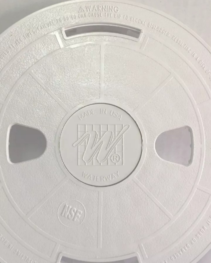 Waterway Plastics 540-6470WW Swimming Pool Skimmer Lid Cover Top 10” inch Round