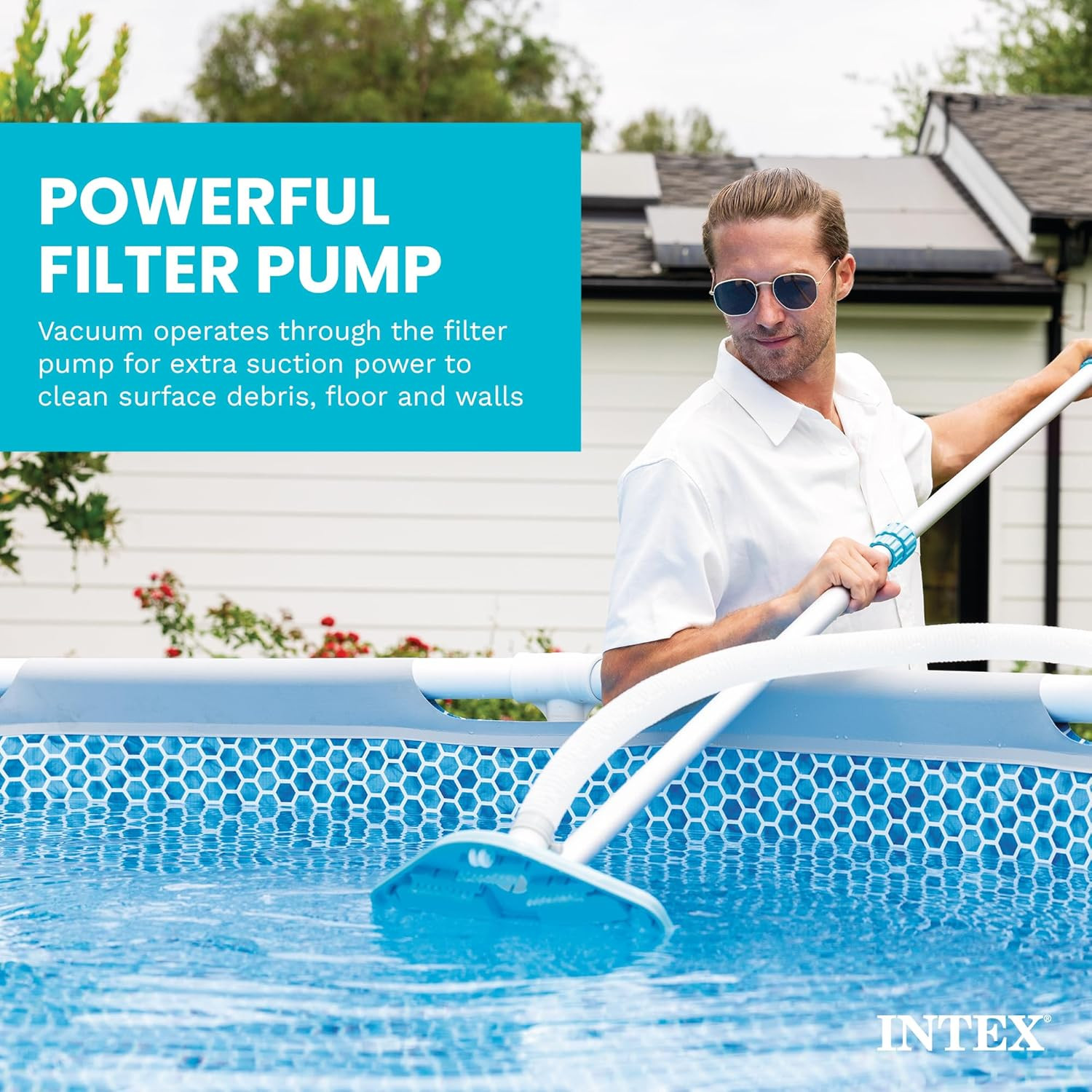 Intex 28003E Deluxe above Ground Pool Maintenance Kit for Minimum 800 GPH Flow R