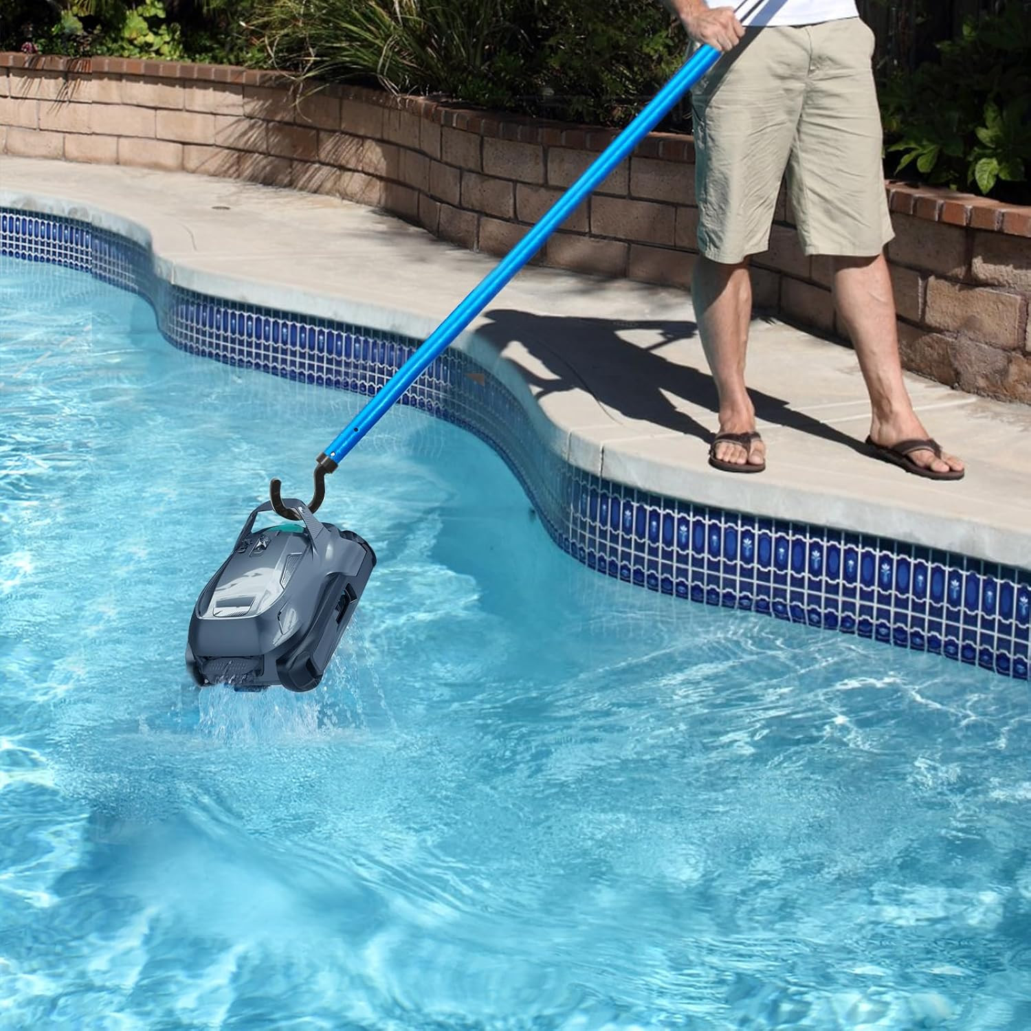 2 Pack Universal Hook for Robotic Pool Cleaner Accessories Fits Telescopic Pole
