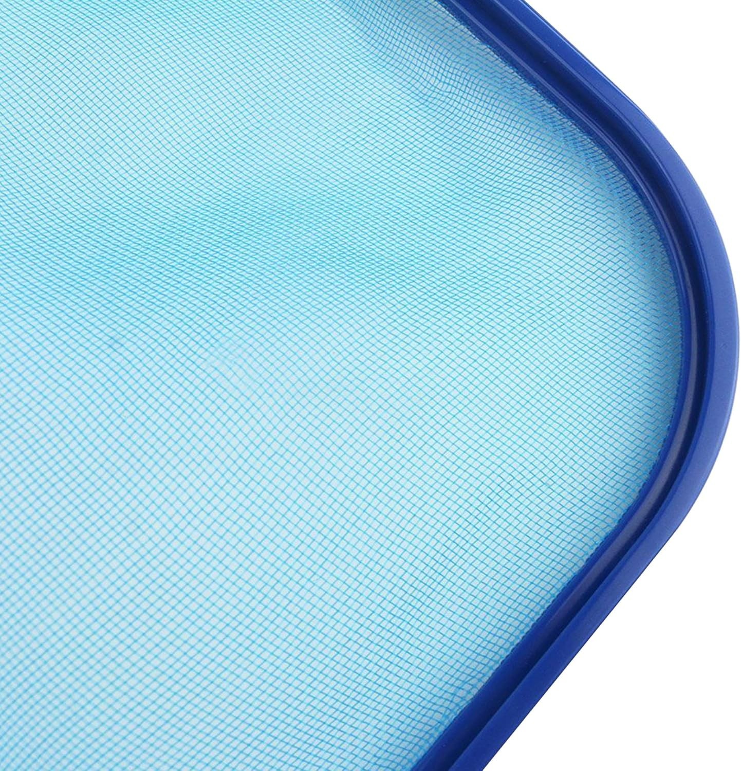 Heavy-Duty Pool Skimmer Leaf Rake with Fine Mesh, 17.5×11.8in – Efficient Clean