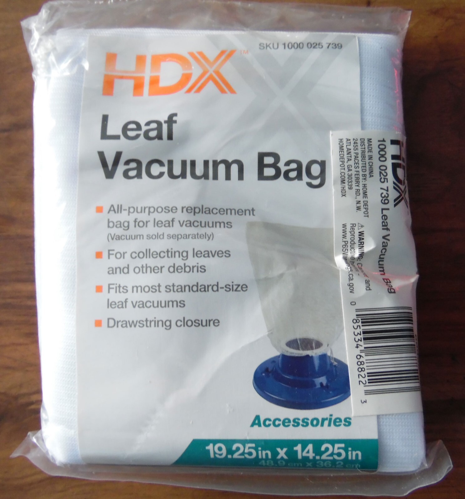 New HDX Swimming Pool Drawstring Leaf Vacuum Bag Free US Shipping