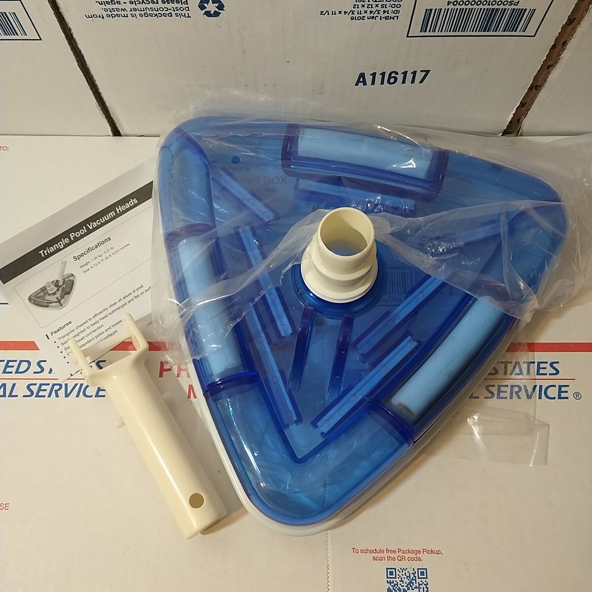 11&Prime; Weighted Pool Vacuum Head, Pool Cleaners Vacuum Head with Nylon Side Bristle
