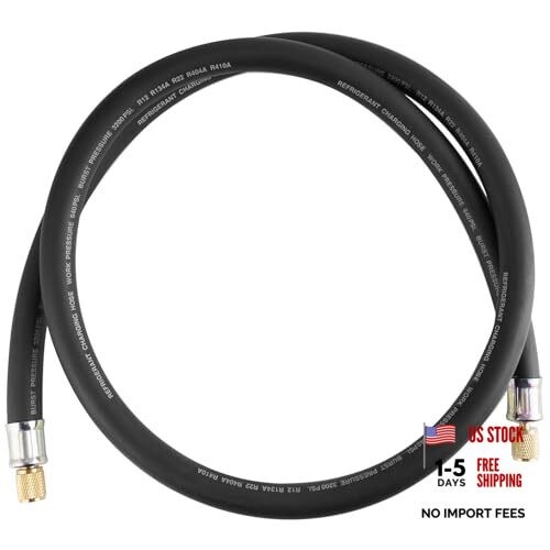 HVAC Vacuum Hose, 3/8&Prime; SAE, 72 in (6 ft) Refrigeration 3/8&Prime; SAE – 72 in (6 ft)