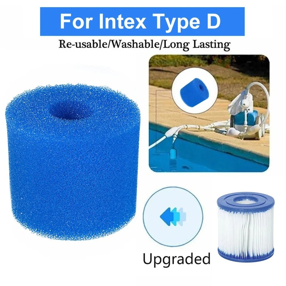 Pool Filter Sponge Cartridge Type I II VI D Reusable Foam Pool Pump Cleaner