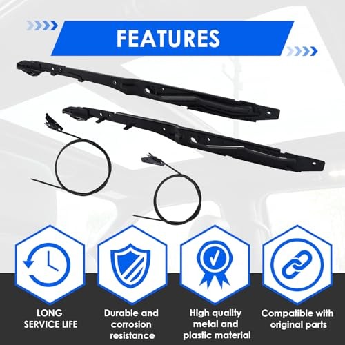 New Upgraded FL3Z16502C22 Sunroof Glass Cables & Track Assembly Repiar Kit