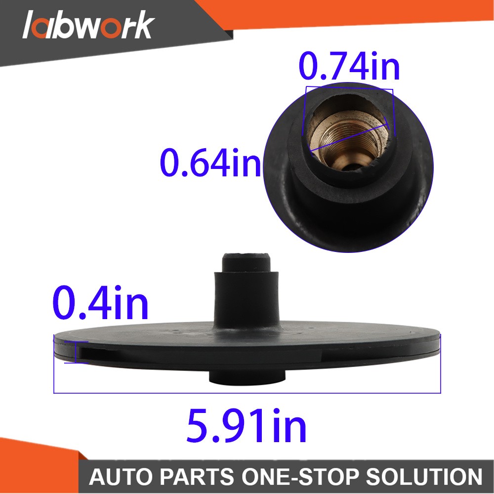 Labwork R0536400 For Polaris New Style PB4-60 Booster Pump Impeller Pool Cleaner